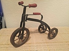 Tricycle 6.5" Decorative Rustic Vintage Metal Wood Dolls