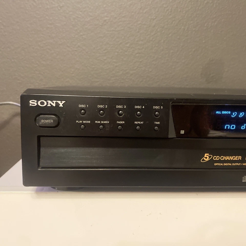 Sony CDP-CE375 5-Disc Carousel CD Changer Player  TESTED Works Great!. - Image 2 of 4