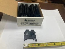 Box of 22, Konnect-It KN-T10BLK, DIN Rail Terminal Blocks, 10 AWG 30A 600V
