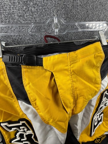 Fox Racing Pants 180 Motocross Riding Dirt Bike Padded Pants Yellow Size 34 - Picture 9 of 18