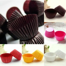 1000PCS Mini Chocalate Paper Liners Baking Cupcake Cases Muffin Cake Solid Color