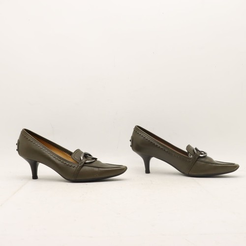 Decolleté TOD'S Usadas Número EU 37.5 (Cod.CS1362) De Piel Verde