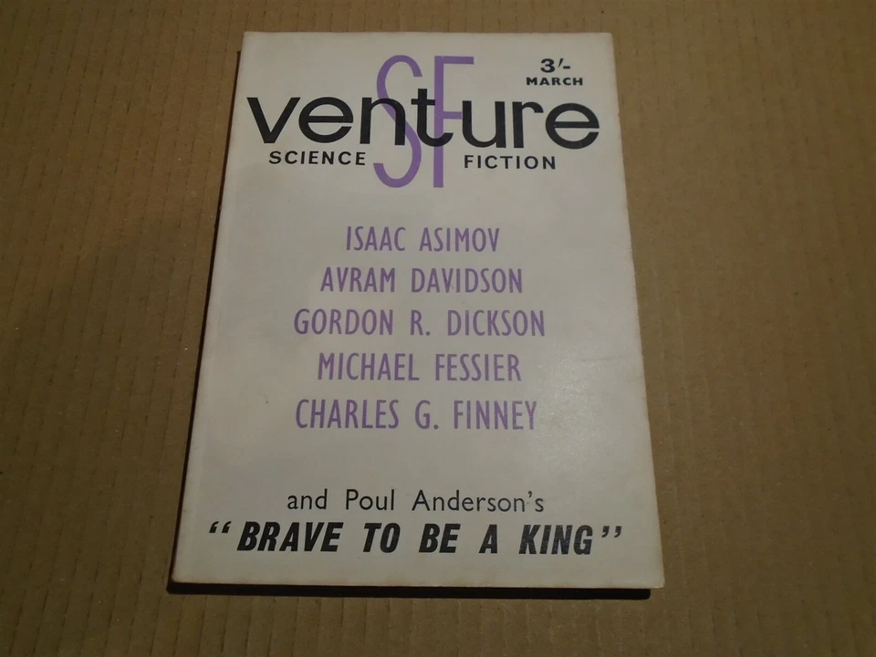 VENTURE SCIENCE FICTION MAGAZINE British Edition #19 Pulp March 1965