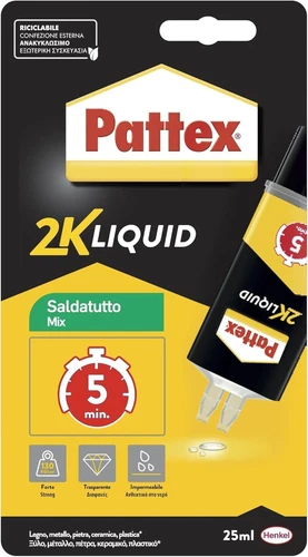 Power Epoxy Saldatutto Mix 5 Minuti, Forte Colla Epossidica Bicomponente, Colla 