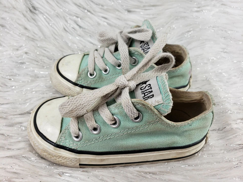 Zapatillas CONVERSE ALL STAR Verde Claro Infantes Talla 6/22 Foto 3 de 4