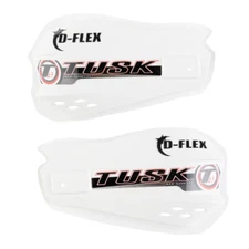 Tusk MX D Flex Replacement Plastic Hand Shields White D-Flex Hand Guards