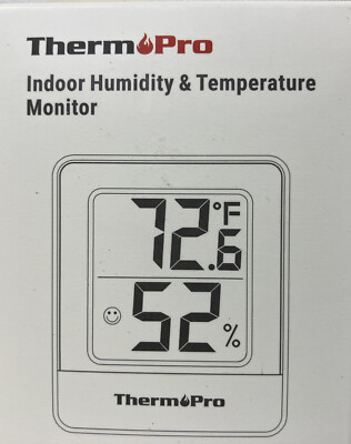 ThermoPro TP49 Kleines digitales Hygrometer, Innenthermometer, Raumthermometer