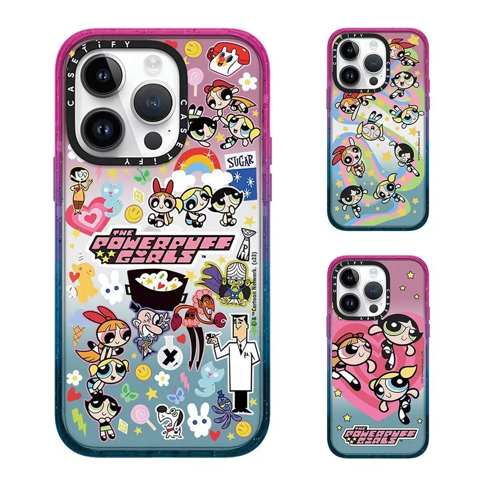 Powerpuff Girls Marshmallow Casetify Case for iPhone 15 16 Non-Magnetic-image