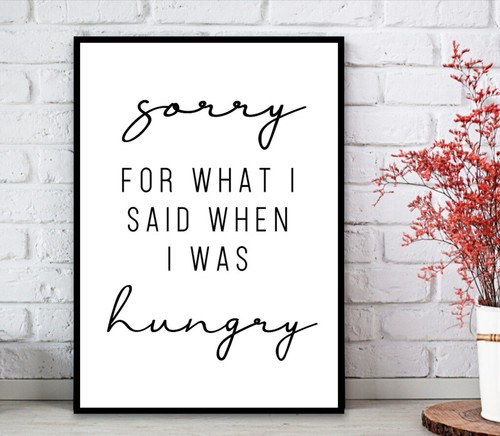 Kitchen Prints Wall Art Poster Minimalist. Quality Home Picture Quotes Print - Picture 62 of 82
