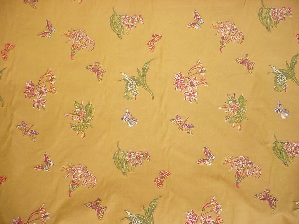 7-7/8Y Kravet Couture 23590 Butterfly Fils Cupe Lampas Brocade Upholstery Fabric - Image 2 of 4