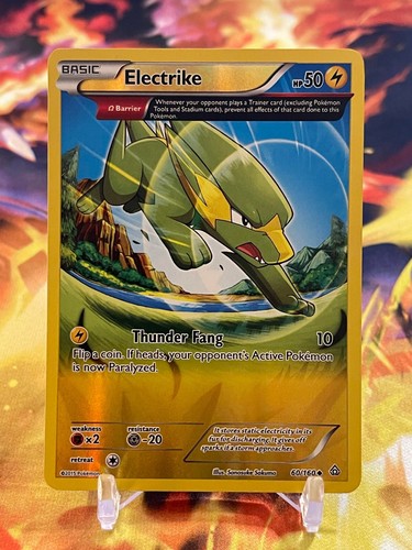 Pokémon TCG Electrike XY Primal Clash Omega 60/160 Reverse Holo ...