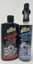 BUSCH Super Shine Aluminum Polish16 fl oz & Aluminum Wash 16 fl oz **COMBO SET**