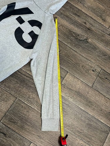 Y-3 Full Zip Logo Hoodie Jacket Adidas x Yohji Yamamoto grey XL Y2K - Picture 8 of 8