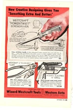 1952 Print Ad Wizard Westcraft Tools Western Auto How Creative Designing Gives
