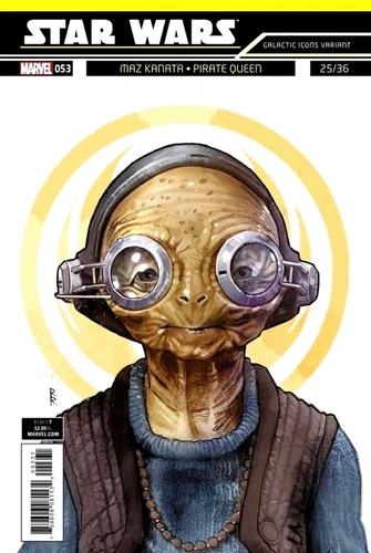 STAR WARS #53 ROD REIS MAZ KANATA GALACTIC ICON VARIANT 2018 MARVEL COMICS NM