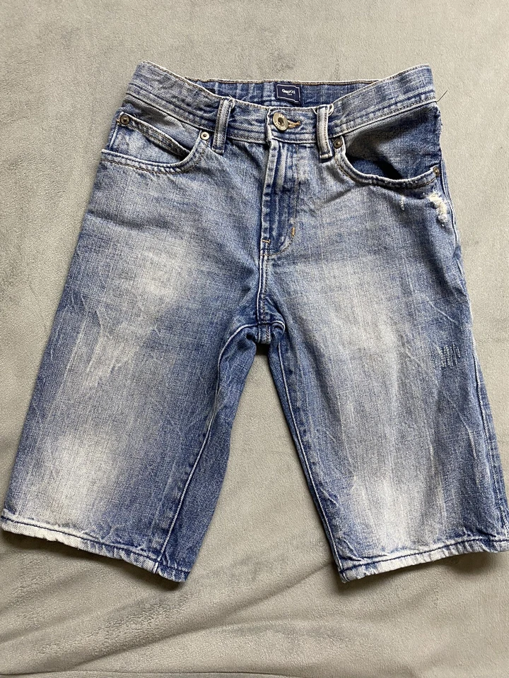 Pantalones Cortos Vaqueros Enrollables Gap Niños Talla 10 Regular Lavado Mediano Azul Escuela Foto 4 de 4