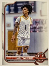 MIKEY WILLIAMS RC 2021-22 Bowman U University # 86 MEMPHIS