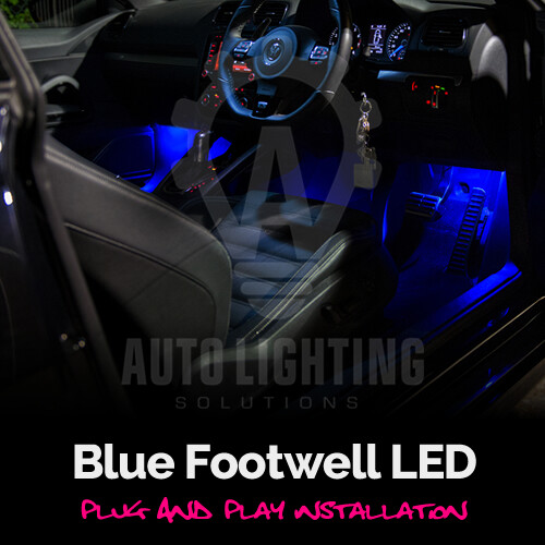 Für Ford Focus MK3 2011-2018 blau Innenraum Fußraum LED Licht Lampe Glühbirnen - Bild 1 von 2
