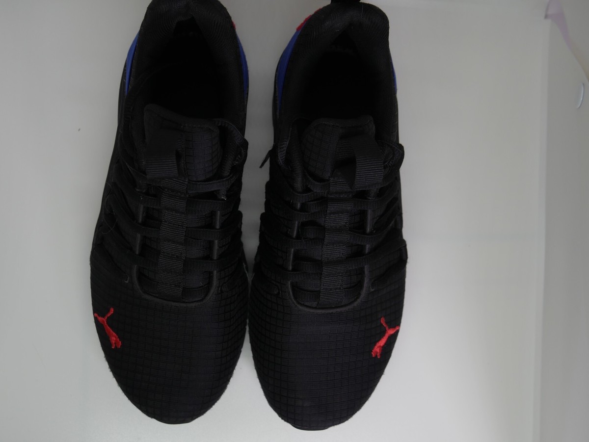 Puma Axelion Rip Casual Sneakers Black Blue 193279-03 Youth