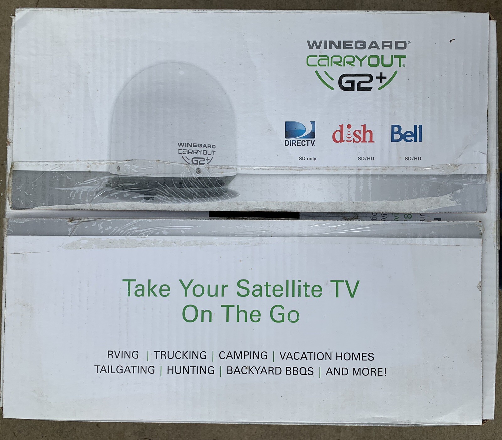 Winegard Carryout G2+ Automatic Portable Satellite TV Antenna White
