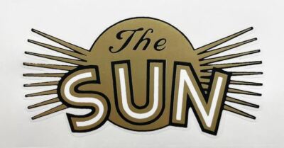 Die Sonne Sunburst Aufkleber