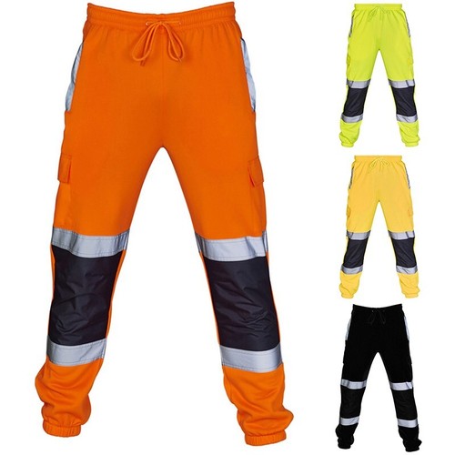 Autumn Essential Men's Work Pants with Reflective Stripe for Extra