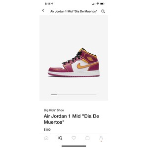 New AJ1 Jordan 1 Mid Dia de Muertos G…