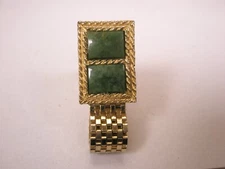 Jade SWANK Wraparound SINGLE Vintage Cuff Link replacement lost/broken zo54