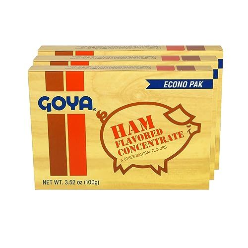 Goya Schinken aromatisiertes Konzentrat 3er Pack rauchige Brühe Gewürz 3,52 Unze - Bild 1 von 5