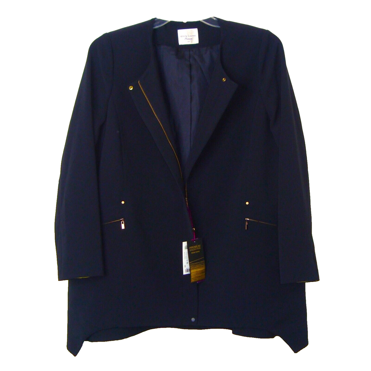 NEW Olivia Lauren Premium Collection Zip-up Jacket Blazer Size 105
