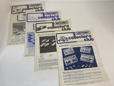 Matchbox Collectors Club Official Quarterly Newsletters 1982 Issues 1-4