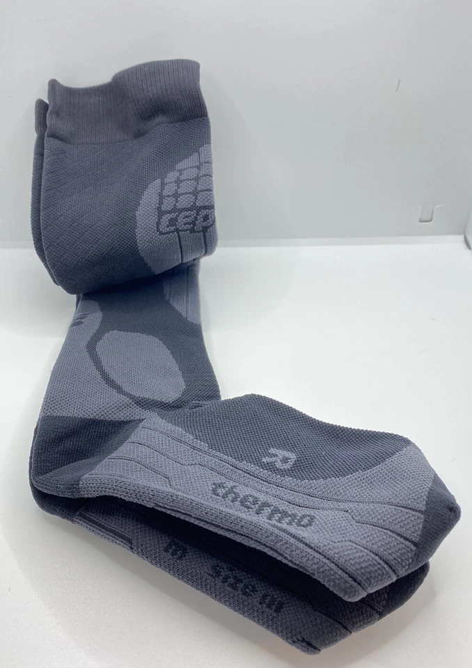 Calcetín de soporte alto de compresión térmica para esquí al aire libre CEP para hombre 20-30 mmhg talla 3 Foto 2 de 4