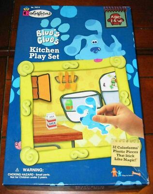 Blue's Clues Kitchen Set Colorform Set Nick Jr. 1998 #70214 | eBay