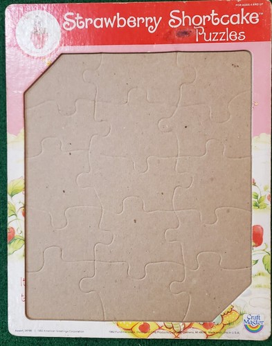 Strawberry Shortcake Vintage 1982 Jigsaw Puzzle 15 Piece "It's Berry Sweet" Rare - Picture 2 of 8