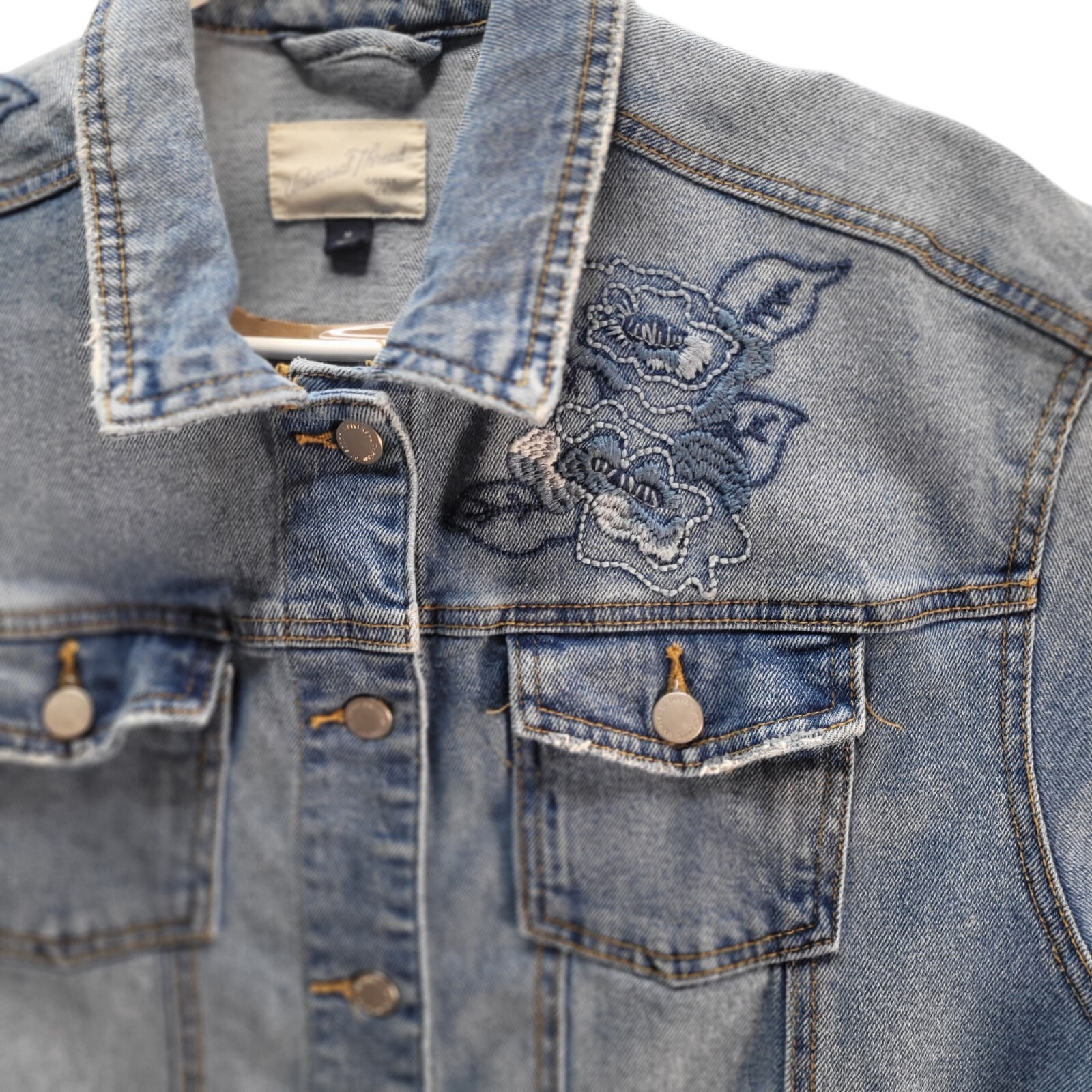 Universal Thread Denim Jean Jacket Stone Wash Lig… - image 3