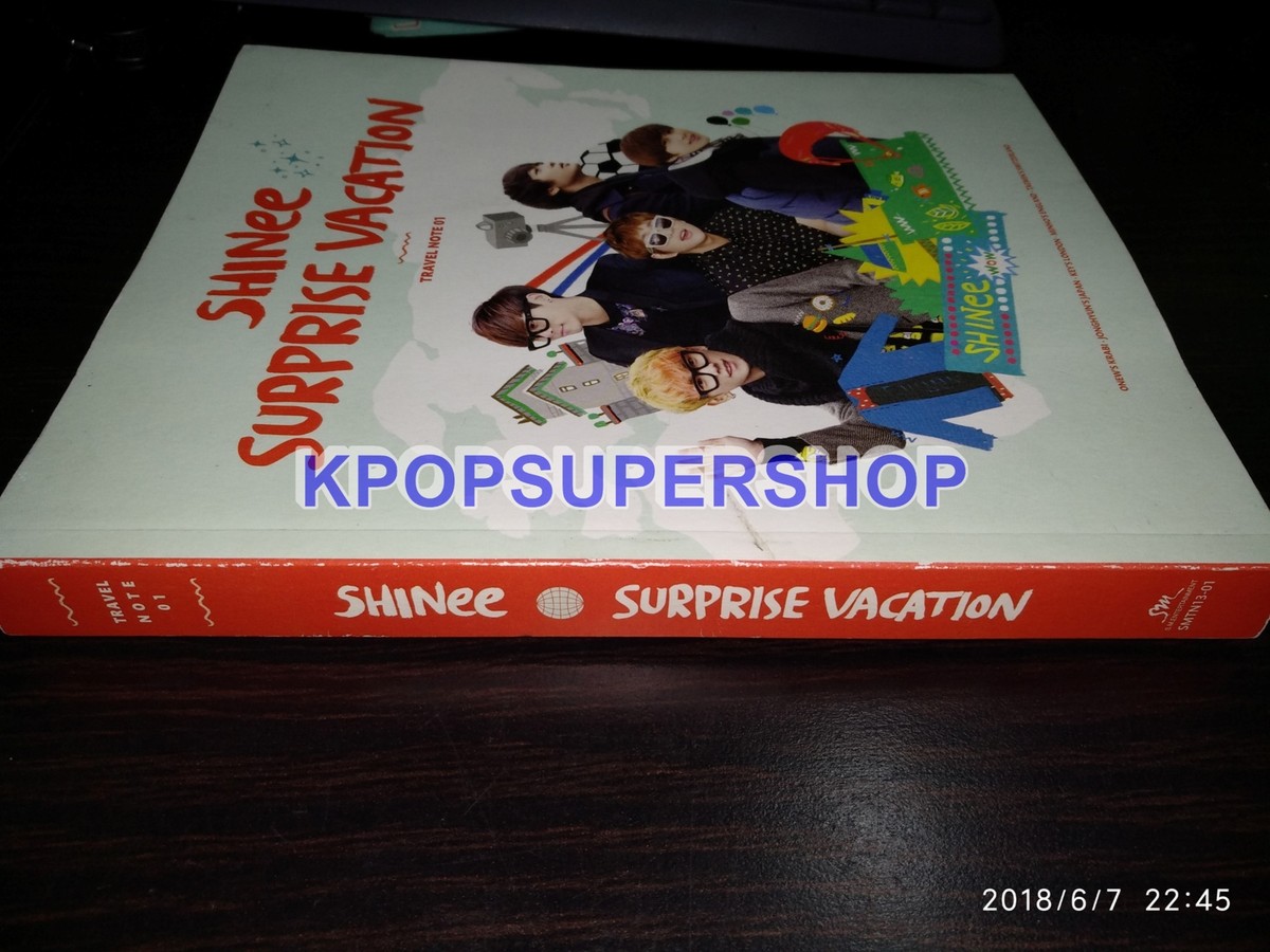 SHINee Surprise Vacation Travel Note 01 Photobook Good Cond