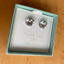New David's Bridal wedding Earings new cubic zirconia