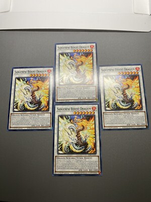 Yu-Gi-Oh! 4X Sangenpai Bident Dragion Common 1st Edition LEDE-EN039 NM/M
