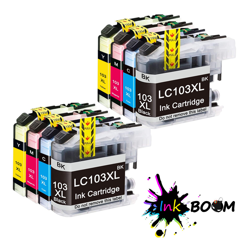 Cartucho Negro Brother Pack De 3 Cartuchos De Tinta Negra LC103XL Para Impresoras Brother (DCP-J152W, MFC-J245, MFC-J870DW, Etc.) Tinta Brother LC103XL