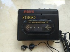 Vintage  ersonal Stereo Player with AA power, headphones included