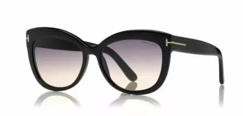 Tom Ford FT 0524 01D Black Grey Smoke Polarized Men s Sunglasses 56mm New