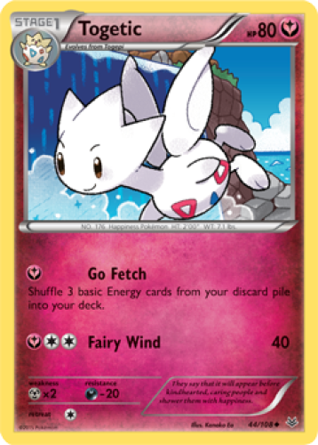 1x Togetic 44/108  XY Roaring Skies Pokemon TCG Card NM - Picture 1 of 1