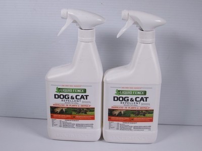 LIQUID FENCE DOG & CAT Spray Repellent READY TO USE 32 OZ 2 PACK