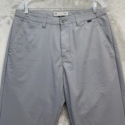 Travis Mathew Golf Pants Men 40X33 Gray Hough straight casual Performance flex