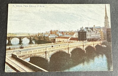Postcard: TWA Brigs O' Ayer ~ Two Bridges ~ Ayrshire, Scotland