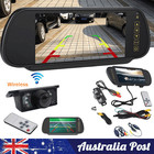 7" Wireless Car Rear View Kit Mirror Monitor IR Night Vision Reversing Camera