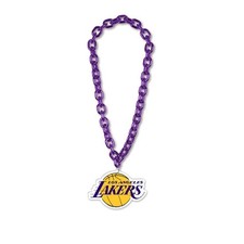 Los Angeles Lakers Big Chain Fan Necklace with Foam Logo NEW NBA Game Tailgate