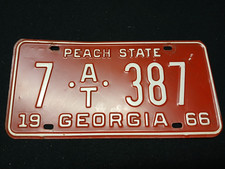 1966 Georgia license plate
