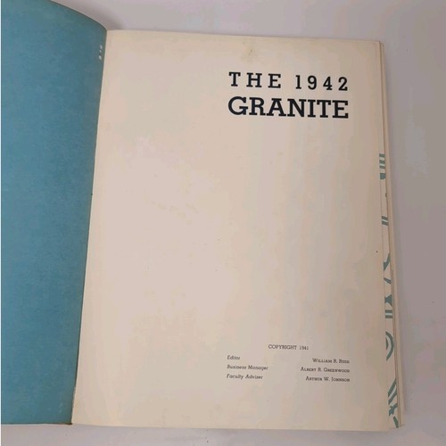 1942 UNH Yearbook, THE GRANITE, University of New Hampshire - Picture 3 of 7