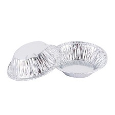 Dishes Cases Tins Baking Tart Tarts Pies Patty Round Dish Small Foil Pie 100Pcs